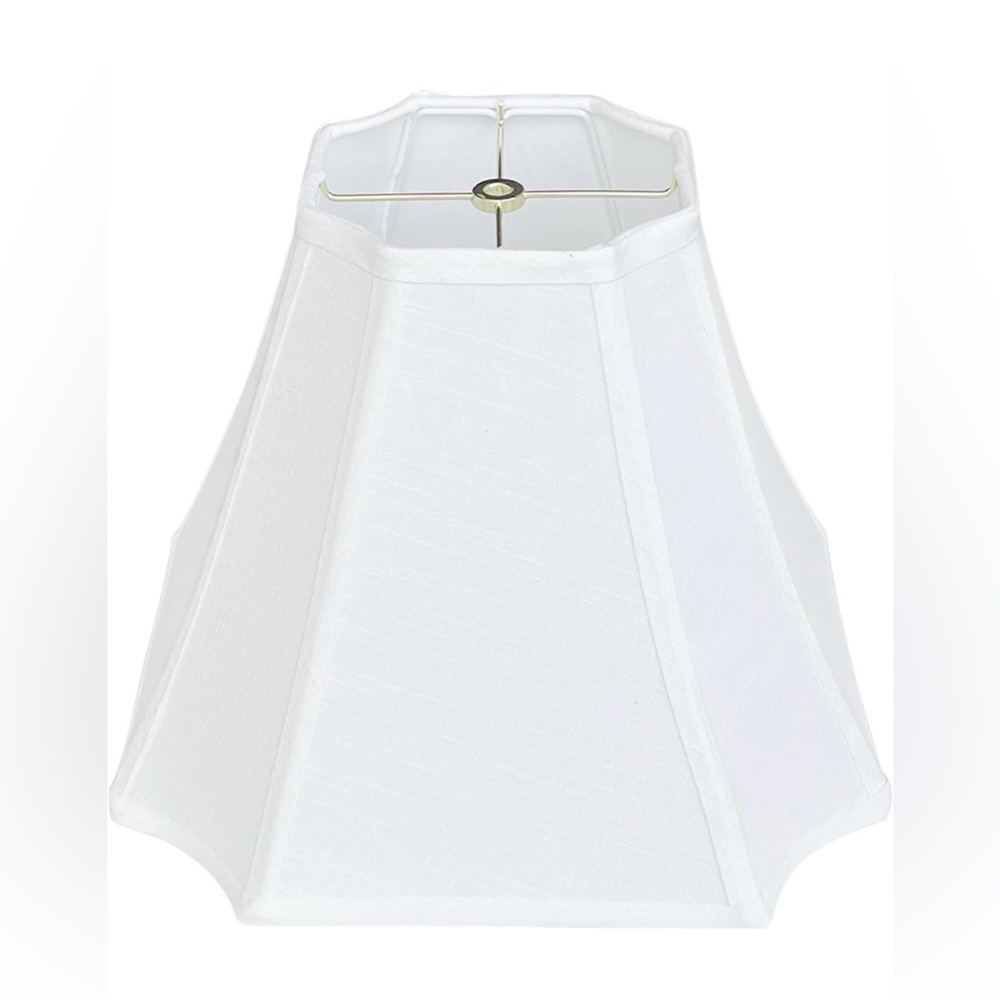 Rectangle Lamp Shade 6.5" x 13"x 10.5"  WhiteFor FloorTableLampAssemblyRequired